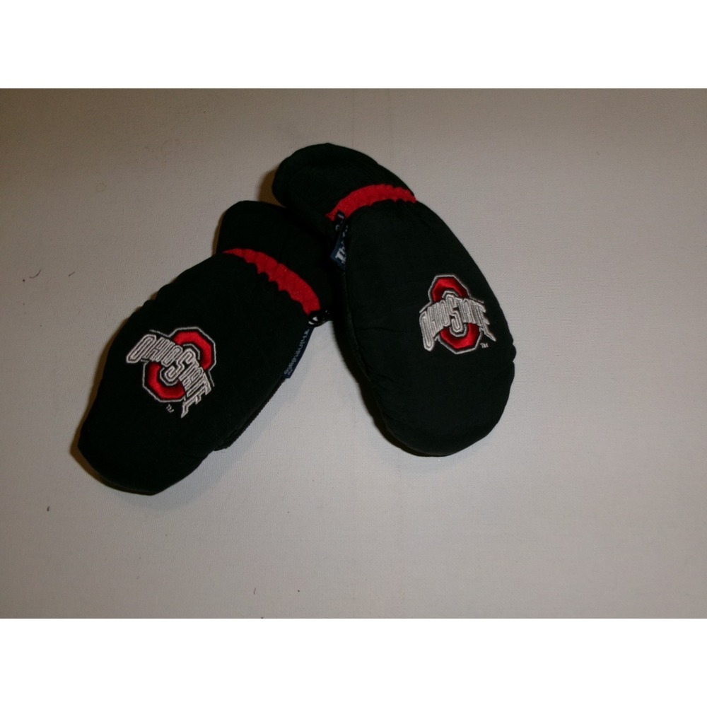 OHIO STATE KIDS CHILDREN GLOVES MITTENS INSULATED VINTAGE DEADSTOCK U5